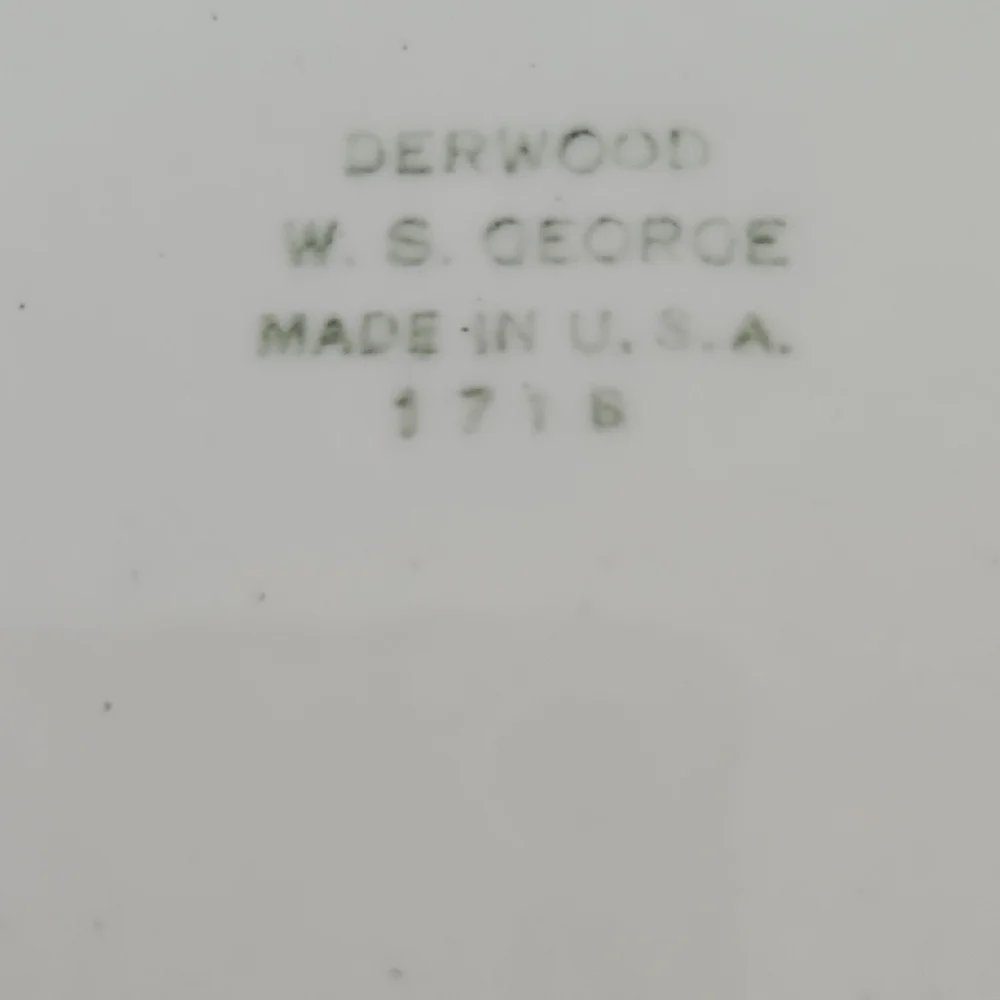 VTG W.S. George Derwood Oval Platter